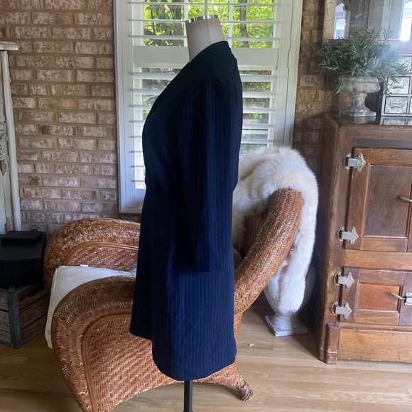 MM LAFLEUR PINSTRIPE DRESS 4 - Picture 4 of 9